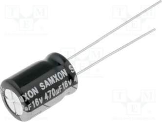 SAMXON Capacitor: electrolytic; low ESR; THT