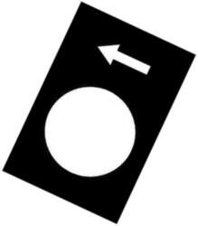 SCHNEIDER ELECTRIC Label; black; Button marking: