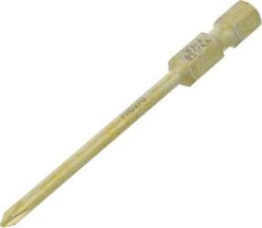Screwdriver bit; Phillips; PH0; 1/4"; Overall