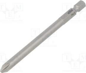 Screwdriver bit; Phillips; PH2; 1/4"; Overall