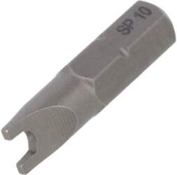Screwdriver bit; spanner; SP10; 1/4"; Overall