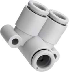 SMC Push-in fitting; angled 90°; -1÷10bar