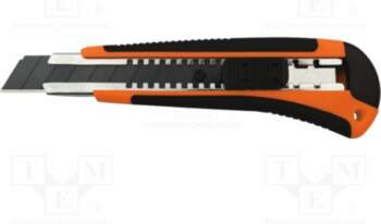 SOLID TOOLS Knife; universal; 18mm; BLACK