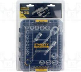 STANLEY Wrench-set; 6-angles,socket spanner; 3/8&quot