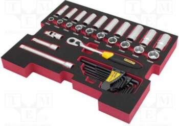 STANLEY Wrench-set; 6-angles,socket spanner; 3/8"