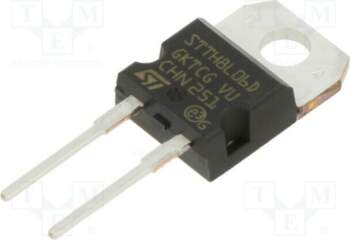 STMICROELECTRONICS Diode: rectifying; THT; 600V; 8A