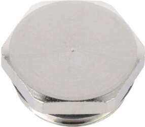 Stopper; PG11; IP68; brass; Plating: nickel
