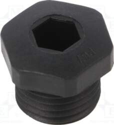 Stopper; PG7; IP54; polyamide; black; V-NE