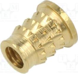 TAPPEX Threaded insert; brass; M3,5