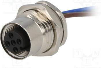 TE CONNECTIVITY Connector: M12; socket; PIN: