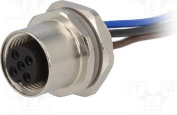 TE CONNECTIVITY Connector: M12; socket; PIN:
