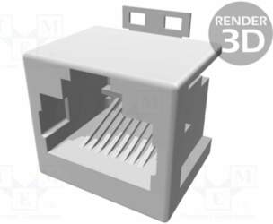 TE CONNECTIVITY Connector: RJ45; socket; PIN: