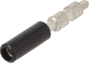 TE CONNECTIVITY Test socket; Entrelec; black