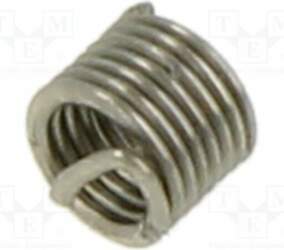 Threaded insert; stainless steel; M2; L: