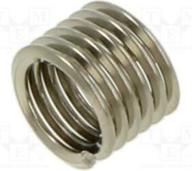 Threaded insert; stainless steel; M4; L: