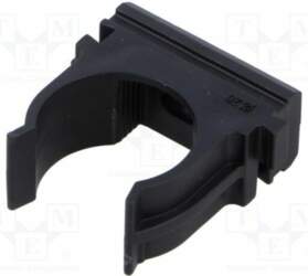 TIE10 Mounting holder; polyetylene; FlexiPipe; black