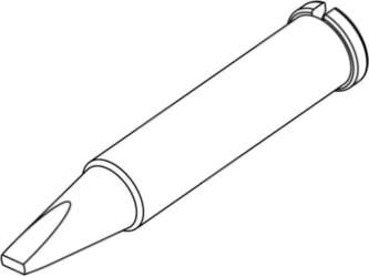 Tip; chisel; 2mm; for soldering iron