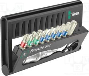 Tools set: screwdriver bits; hex key