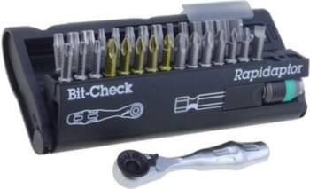 Tools set: screwdriver bits; plastic box
