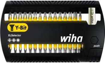 Tools set: screwdriver bits; plastic cassette