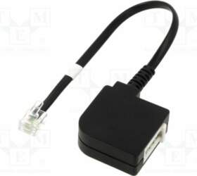 Transition: adapter; RJ11 plug,TAE F