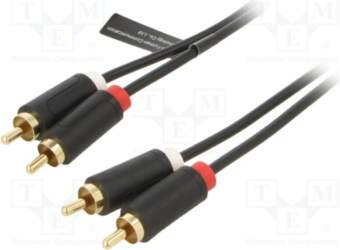 VENTION Cable; RCA plug x2,both