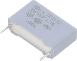 VISHAY Capacitor: polypropylene; X2; 100nF; 630VDC