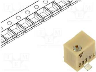 VISHAY Potentiometer: mounting; 20kΩ; multiturn; 250mW