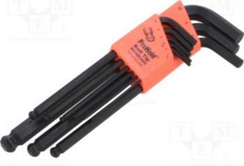 Wrench: hex key-set; spherical; long; ProHold®