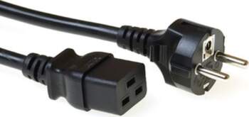 ACT POWERCORD SCHUKO-C19 BK  1.00M