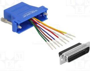 Adapter; D-Sub 25pin plug,RJ45 socket