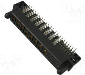 AMPHENOL Connector: wire-board; socket; angled; Urated: