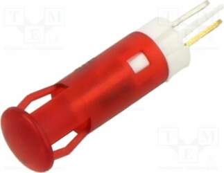 APEM Indicator: LED; flat; red; Ø6mm