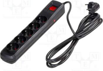 ARCON Plug socket strip: protective; Sockets: