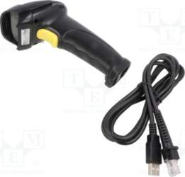 Barcode scanner; Interface: USB; black; 1D