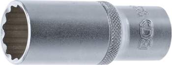 BGS TECHNIC Socket 12-p, deep 1/2"