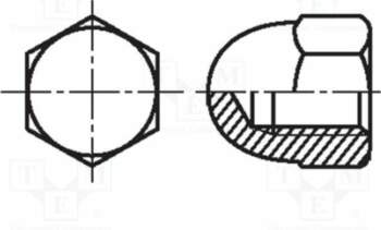 BOSSARD Nut; hexagonal; M10; 1.5