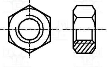 BOSSARD Nut; hexagonal; M5; 0.8