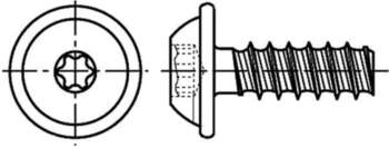 BOSSARD Screw; for plastic; 2.2x5