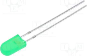 BRIGHTEK (EUROPE) LED; green; rectangular; 2