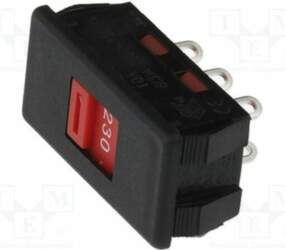 BULGIN Switch: slide; DPDT; ON-OFF; on