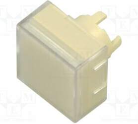 Button; LED; square; white; 14.3x14