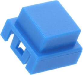 C&K Button; square; blue | BTNK0160