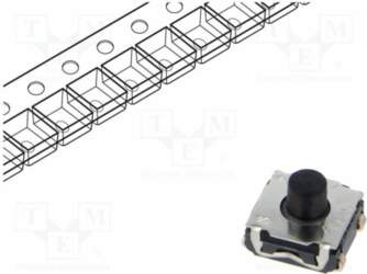 C&K Microswitch TACT; SPST-NO; Pos: 2