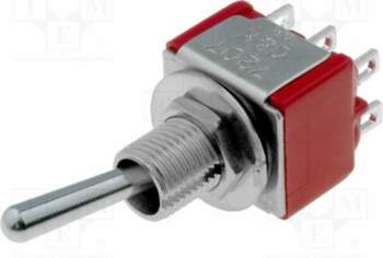 C&K Switch: toggle; Pos: 3; DP3T