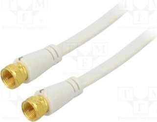 Cable; 5m; F plug,both sides