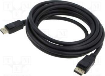 Cable; DisplayPort plug,both sides; PVC