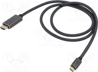 Cable; HDMI plug,USB C plug