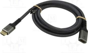 Cable; HDMI socket,HDMI plug; textile