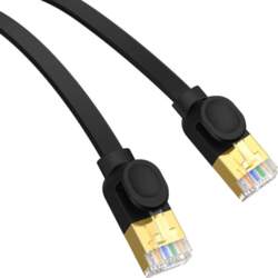 CAT7 Ethernet Flat Cable 2m Black